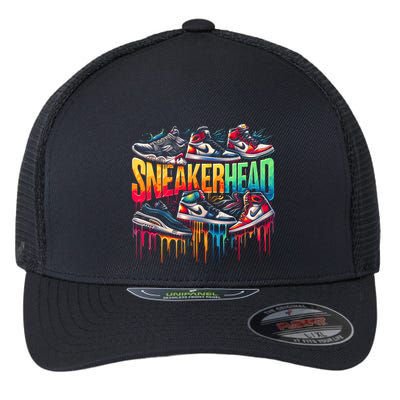 Sneaker Head Streetwear Style Flexfit Unipanel Trucker Cap