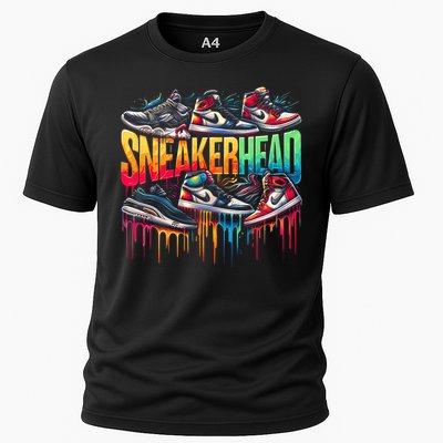 Sneaker Head Streetwear Style Cooling Performance Crew T-Shirt