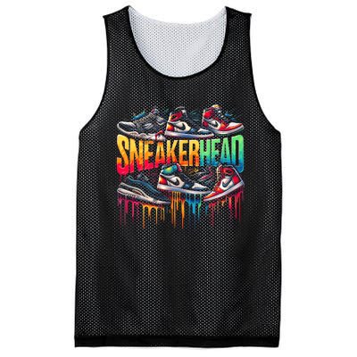 Sneaker Head Streetwear Style Mesh Reversible Basketball Jersey Tank