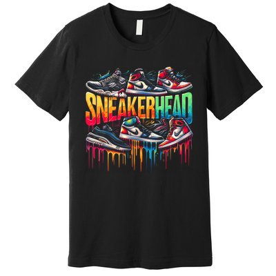 Sneaker Head Streetwear Style Premium T-Shirt