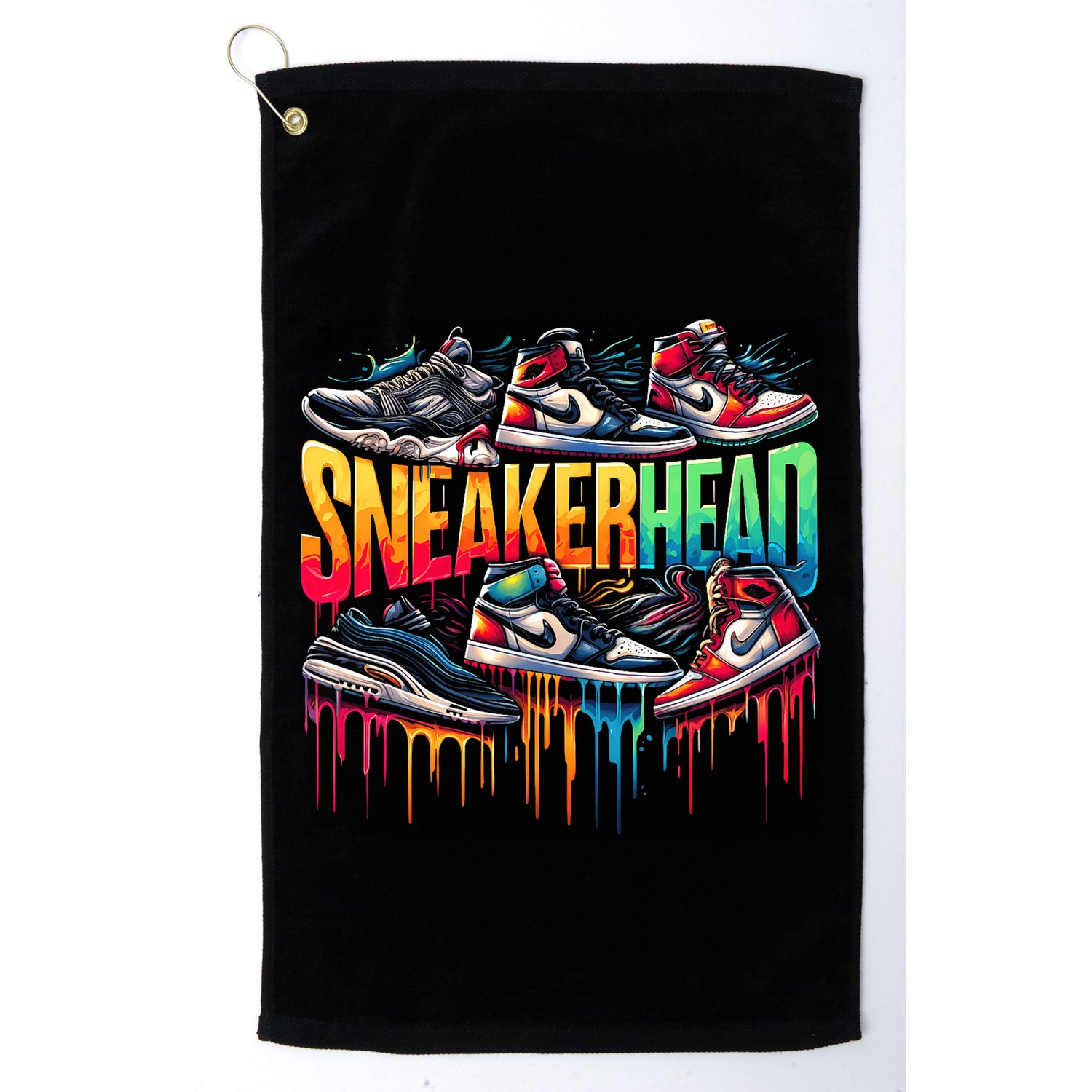 Sneaker Head Streetwear Style Golf Towel