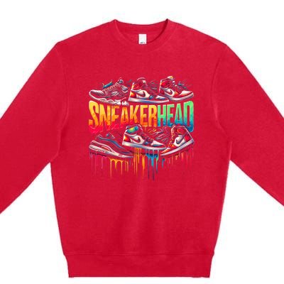 Sneaker Head Streetwear Style Premium Crewneck Sweatshirt