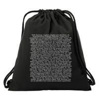 Steamed Hams Script Funny Text Drawstring Bag