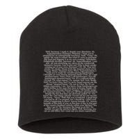 Steamed Hams Script Funny Text Short Acrylic Beanie