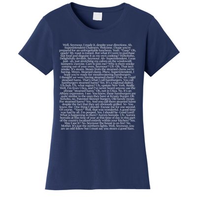 Steamed Hams Script Funny Text Women's T-Shirt