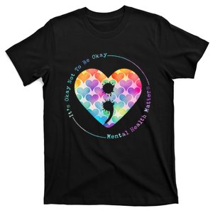 Semicolon Heart Suicide Prevention Mental Health Awareness T-Shirt