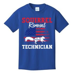 Squirrel Hunter Squirrel Removal Technician Squirrel Hunting Gift Kids T-Shirt