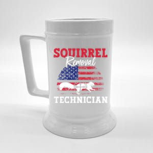 Squirrel Hunter Squirrel Removal Technician Squirrel Hunting Gift Beer Stein