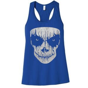 Scary Halloween Skull Mask Halloween Gift Women's Racerback Tank