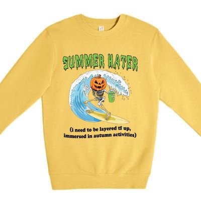 Summer Hater Premium Crewneck Sweatshirt