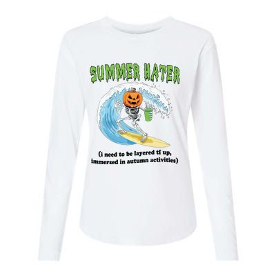 Summer Hater Womens Cotton Relaxed Long Sleeve T-Shirt