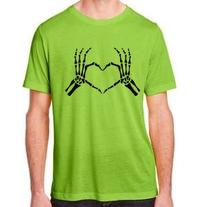 Skeletons Hands Shaped Heart Halloween Adult ChromaSoft Performance T-Shirt