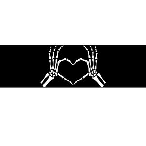 Skeletons Hands Shaped Heart Halloween Bumper Sticker