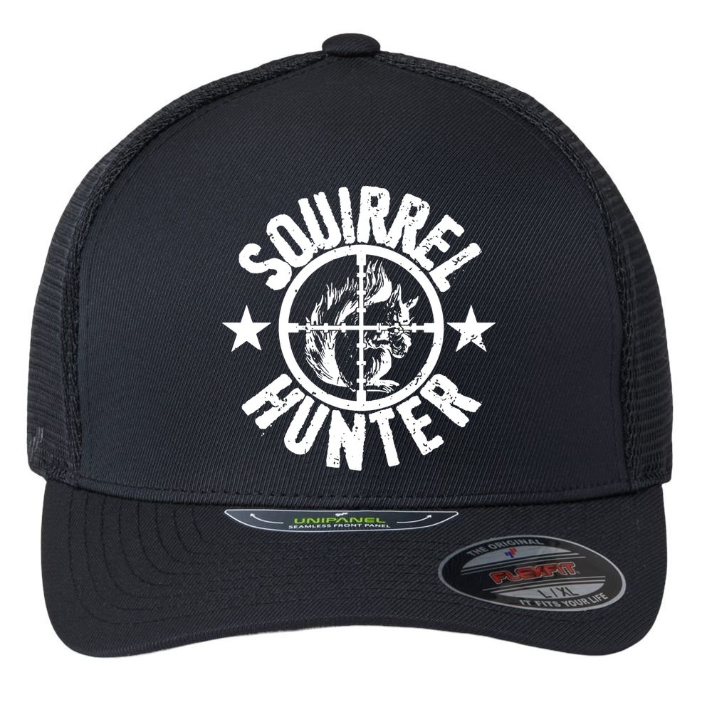 Squirrel Hunter Flexfit Unipanel Trucker Cap