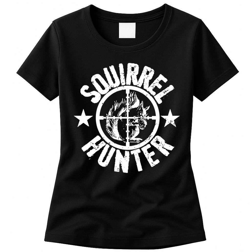 Squirrel Hunter Womens T-Shirt