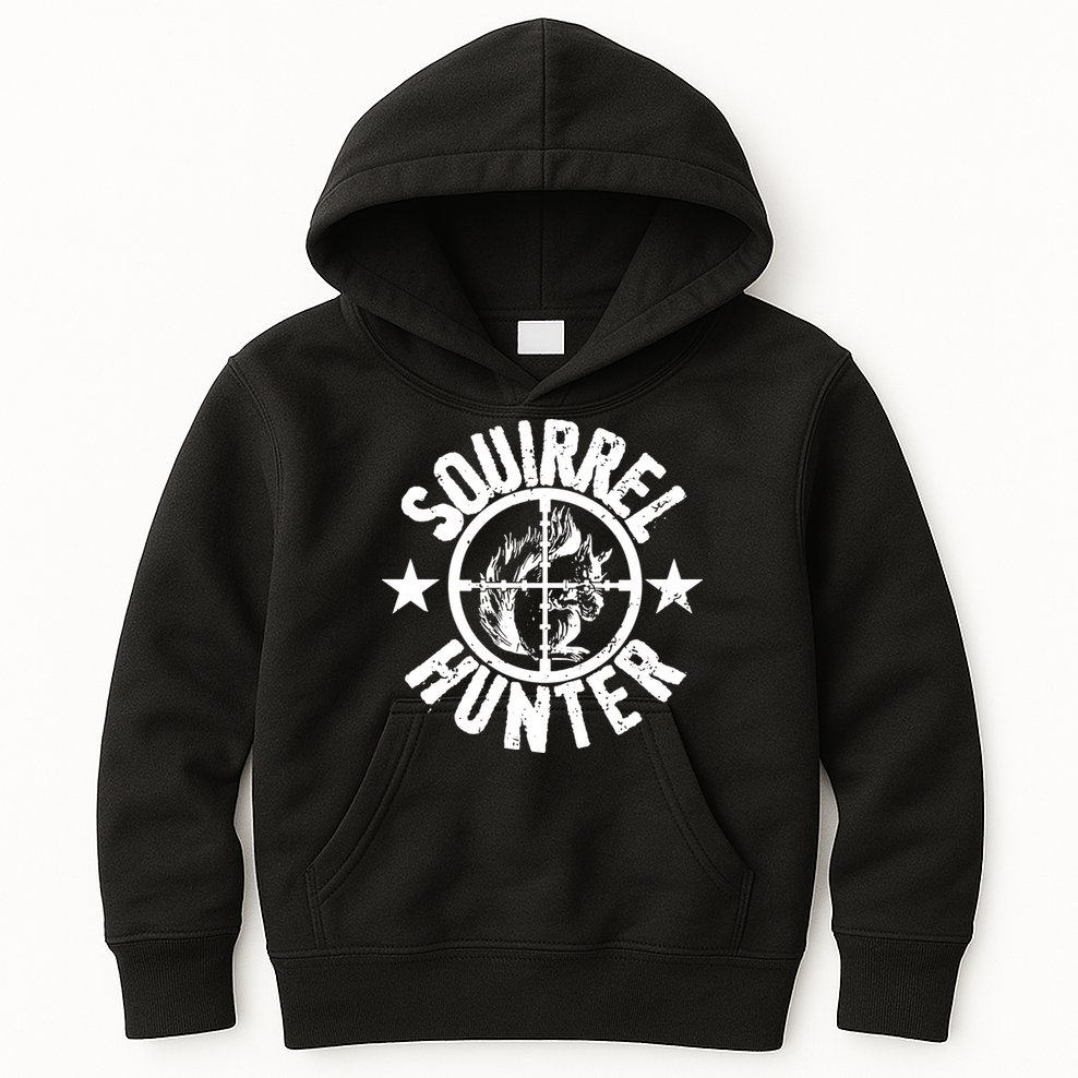 Squirrel Hunter Kids Hoodie