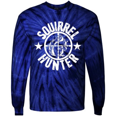 Squirrel Hunter Tie-Dye Long Sleeve Shirt