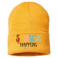 Schwa Happens Science Of Reading Teacher Intervention Groovy Sustainable Knit Beanie