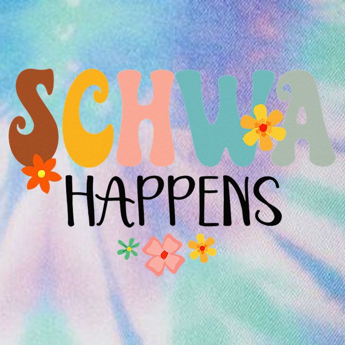Schwa Happens Science Of Reading Teacher Intervention Groovy Legacy Tie Dye Trucker Hat
