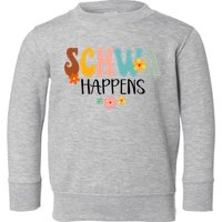 Schwa Happens Science Of Reading Teacher Intervention Groovy Toddler Sweatshirt