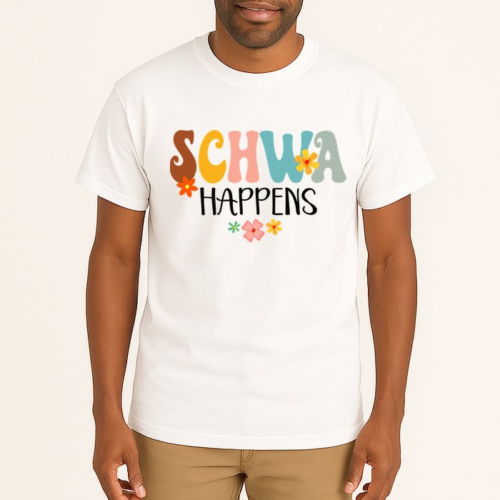 Schwa Happens Science Of Reading Teacher Intervention Groovy Tall T-Shirt