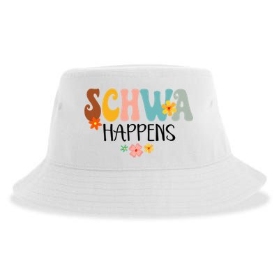 Schwa Happens Science Of Reading Teacher Intervention Groovy Sustainable Bucket Hat