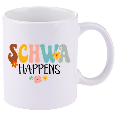 Schwa Happens Science Of Reading Teacher Intervention Groovy 11oz C Handle Ceramic Mug