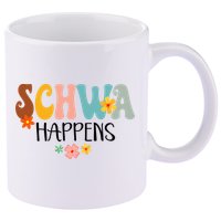 Schwa Happens Science Of Reading Teacher Intervention Groovy 11oz C Handle Ceramic Mug