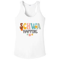 Schwa Happens Science Of Reading Teacher Intervention Groovy Ladies PosiCharge Competitor Racerback Tank