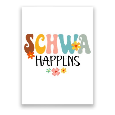 Schwa Happens Science Of Reading Teacher Intervention Groovy Poster