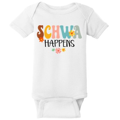 Schwa Happens Science Of Reading Teacher Intervention Groovy Baby Bodysuit