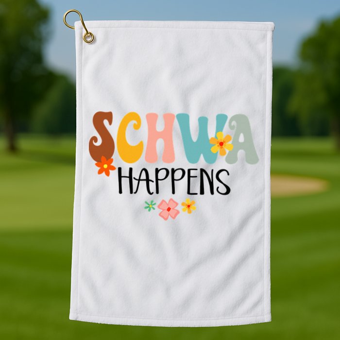 Schwa Happens Science Of Reading Teacher Intervention Groovy Golf Towel