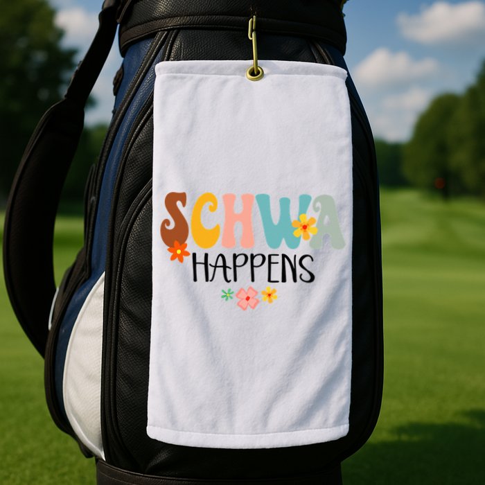 Schwa Happens Science Of Reading Teacher Intervention Groovy Golf Towel