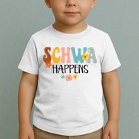 Schwa Happens Science Of Reading Teacher Intervention Groovy Toddler T-Shirt
