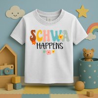 Schwa Happens Science Of Reading Teacher Intervention Groovy Toddler T-Shirt