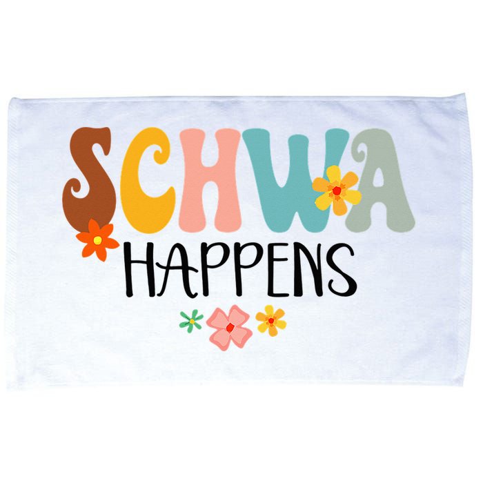 Schwa Happens Science Of Reading Teacher Intervention Groovy Microfiber Hand Towel
