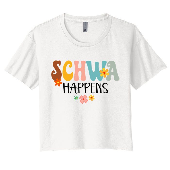 Schwa Happens Science Of Reading Teacher Intervention Groovy Crop Top