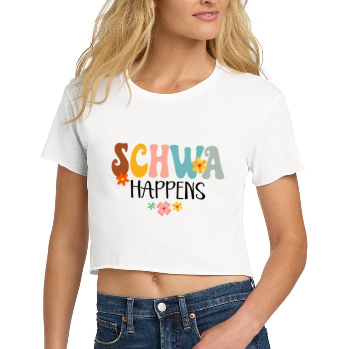 Schwa Happens Science Of Reading Teacher Intervention Groovy Crop Top