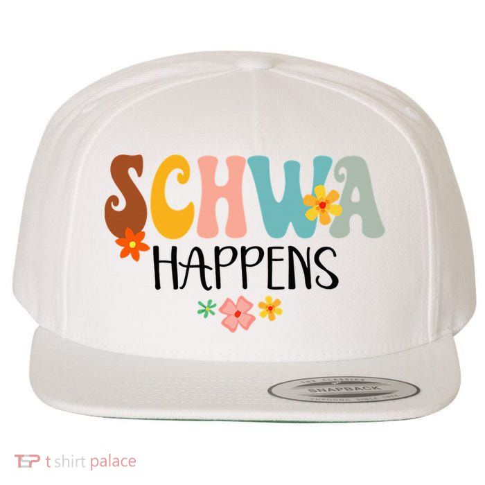 Schwa Happens Science Of Reading Teacher Intervention Groovy Wool Snapback Cap