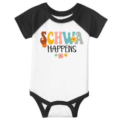 Schwa Happens Science Of Reading Teacher Intervention Groovy Infant Baby Jersey Bodysuit