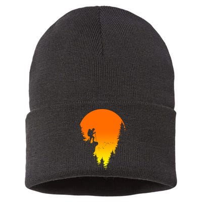 Sunset Hiking Sustainable Knit Beanie