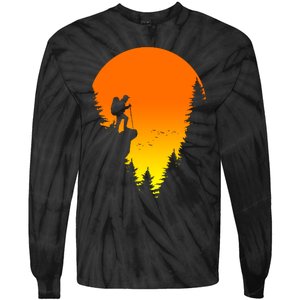 Sunset Hiking Tie-Dye Long Sleeve Shirt