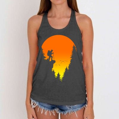 Sunset Hiking Women's Knotted Racerback Tank