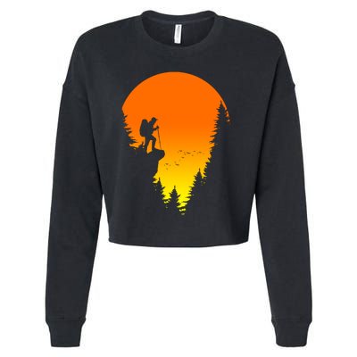 Sunset Hiking Cropped Pullover Crew