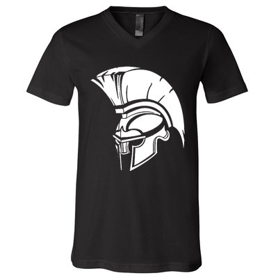 Spartan Helmet V-Neck T-Shirt