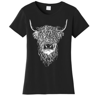 Scottish Highland Scotland Cattle Animal Cow Women's T-Shirt