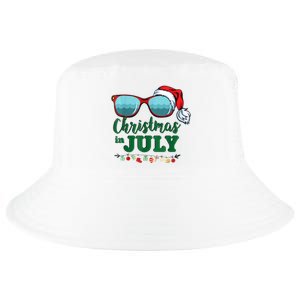 Santa Hat Sunglasses Summer Christmas In July Gift Cool Comfort Performance Bucket Hat