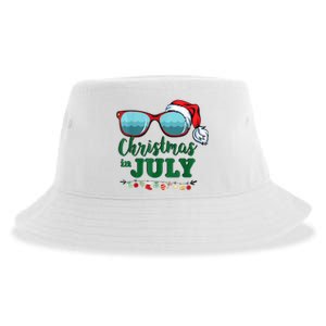 Santa Hat Sunglasses Summer Christmas In July Gift Sustainable Bucket Hat