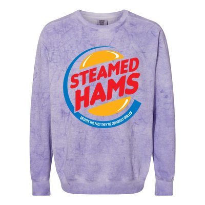 Steamed Hams Colorblast Crewneck Sweatshirt