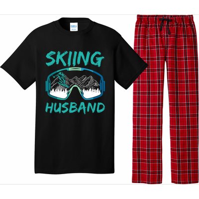 Skiing Husband Skier Lover Winter Sports Ski Gift Pajama Set